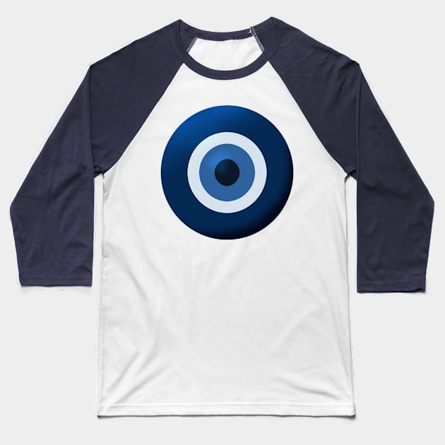 Evil Eye Baseball T-Shirt by Wormunism